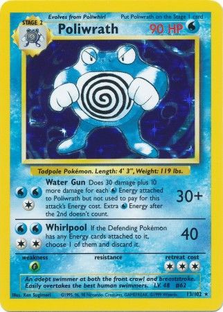 Poliwrath (13/102) [Base Set Unlimited] | Anubis Games and Hobby