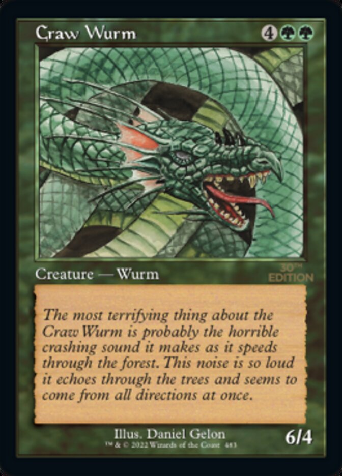 Craw Wurm (Retro) [30th Anniversary Edition] | Anubis Games and Hobby