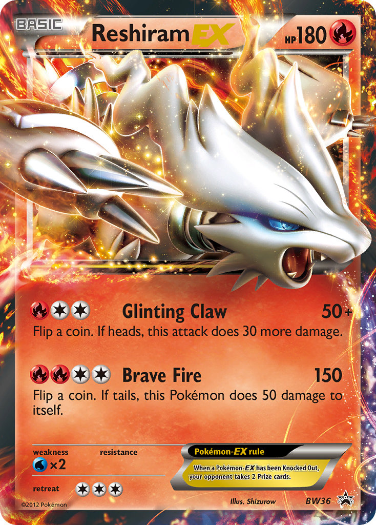 Reshiram EX (BW36) [Black & White: Black Star Promos] | Anubis Games and Hobby