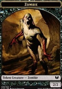 Zombie // Spirit (022) Double-Sided Token [Commander 2015 Tokens] | Anubis Games and Hobby