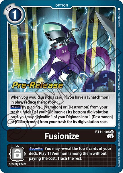 Fusionize [BT11-105] [Dimensional Phase Pre-Release Promos] | Anubis Games and Hobby