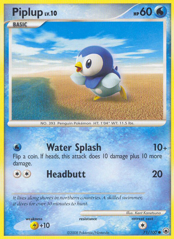 Piplup (71/100) [Diamond & Pearl: Majestic Dawn] | Anubis Games and Hobby