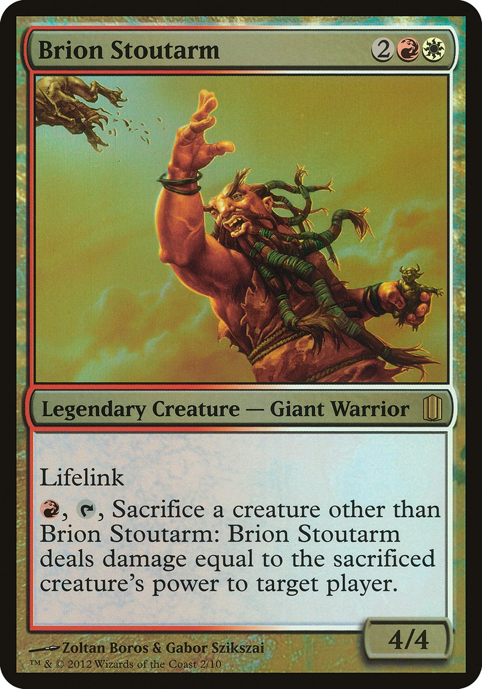 Brion Stoutarm (Oversized) [Commander's Arsenal Oversized] | Anubis Games and Hobby