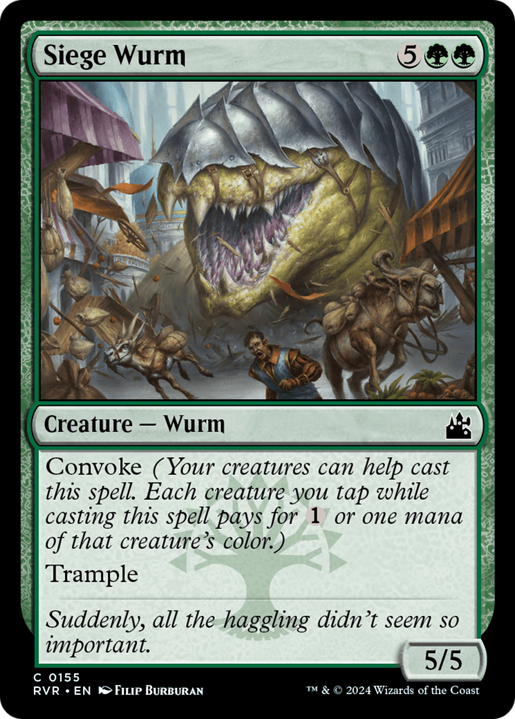 Siege Wurm [Ravnica Remastered] | Anubis Games and Hobby