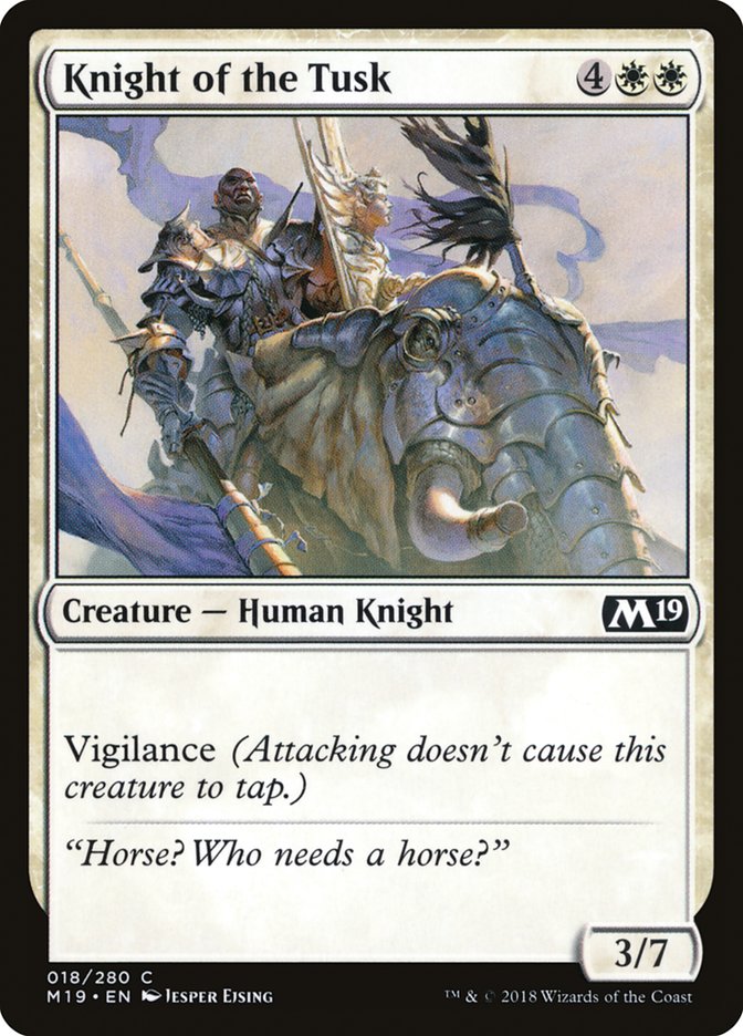 Knight of the Tusk [Core Set 2019] | Anubis Games and Hobby