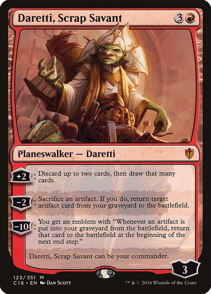 Daretti, Scrap Savant [Commander 2016] | Anubis Games and Hobby