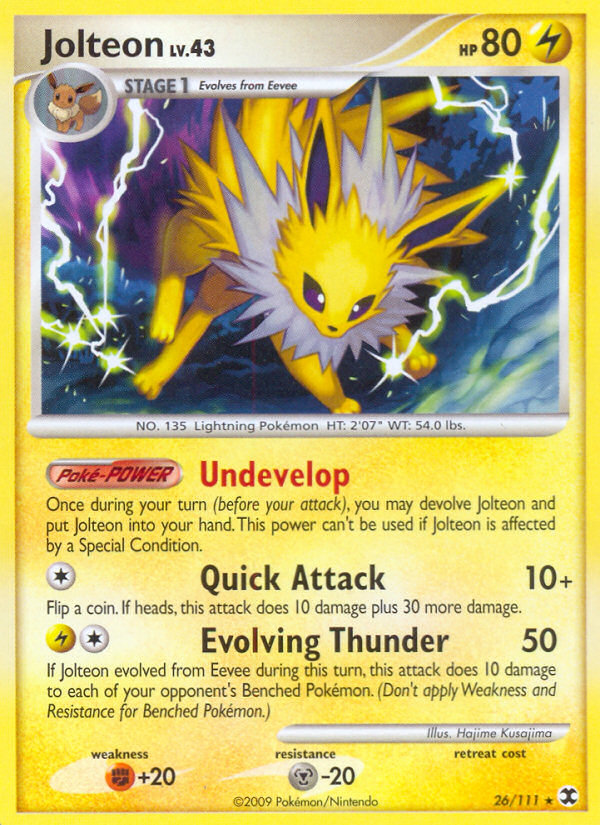 Jolteon (26/111) [Platinum: Rising Rivals] | Anubis Games and Hobby