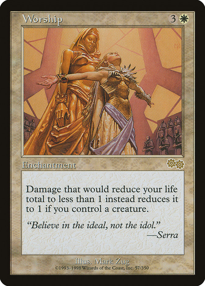 Worship [Urza's Saga] | Anubis Games and Hobby