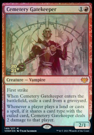 Cemetery Gatekeeper [Innistrad: Crimson Vow Prerelease Promos] | Anubis Games and Hobby