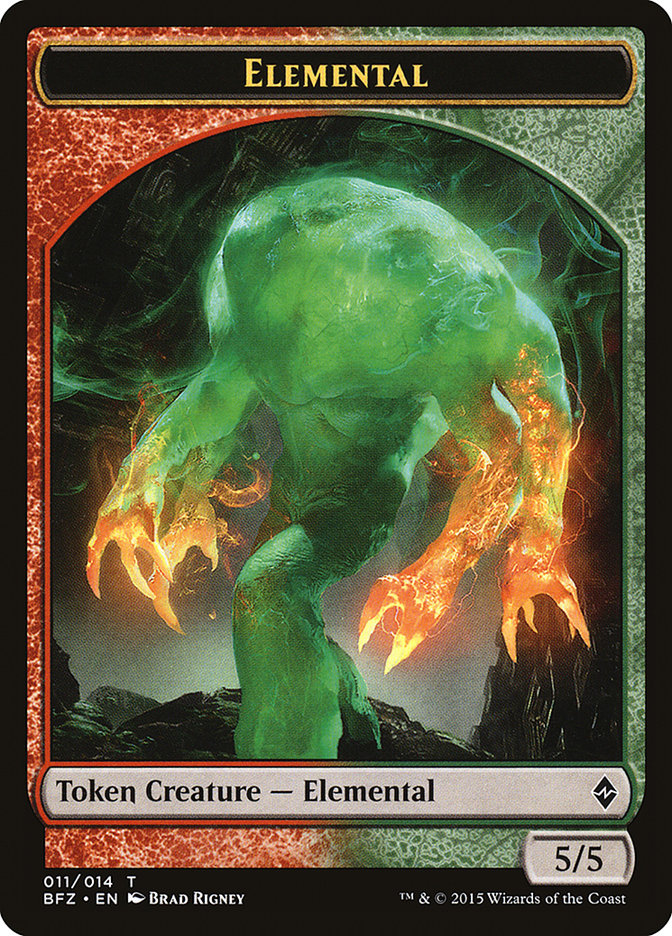 Elemental Token (011/014) [Battle for Zendikar Tokens] | Anubis Games and Hobby