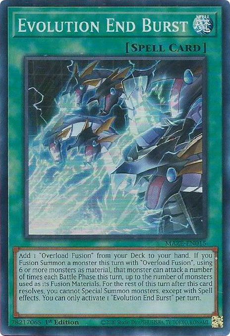 Evolution End Burst [MAZE-EN015] Super Rare | Anubis Games and Hobby