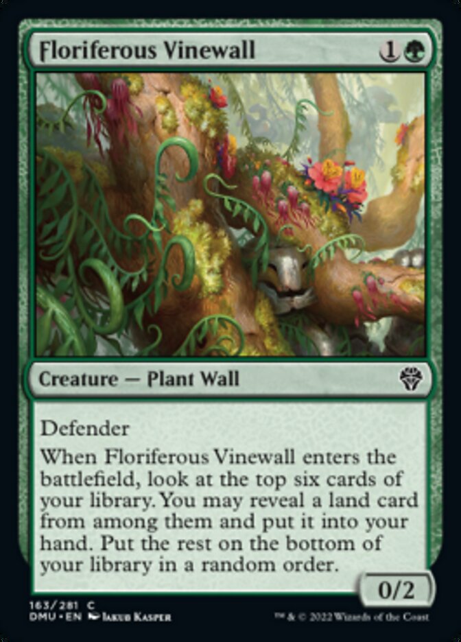 Floriferous Vinewall [Dominaria United] | Anubis Games and Hobby