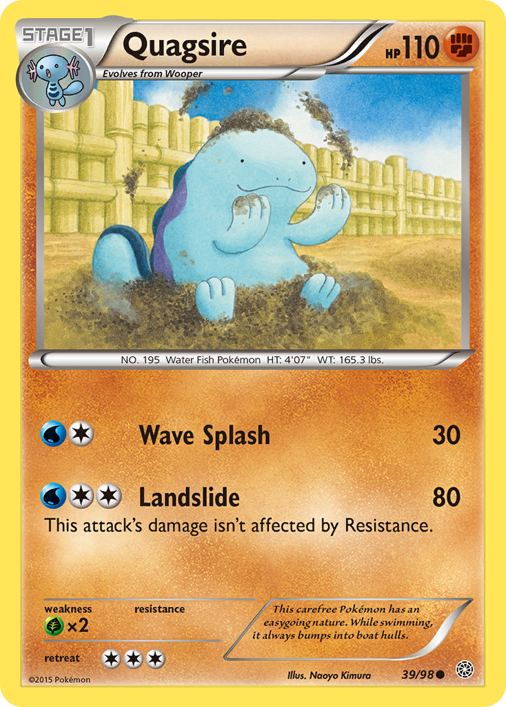 Quagsire (39/98) [XY: Ancient Origins] | Anubis Games and Hobby