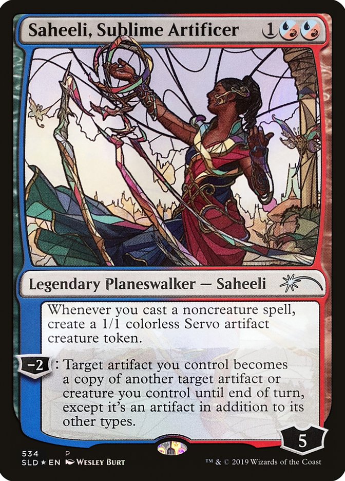 Saheeli, Sublime Artificer (Stained Glass) [Secret Lair Drop Promos] | Anubis Games and Hobby