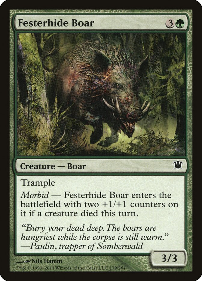 Festerhide Boar [Innistrad] | Anubis Games and Hobby