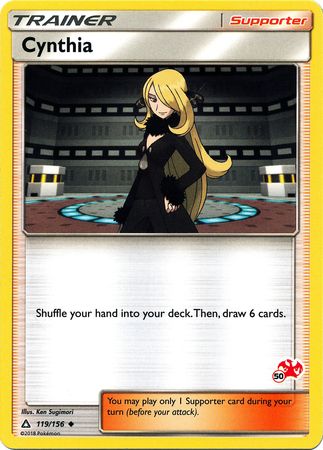 Cynthia (119/156) (Charizard Stamp #50) [Battle Academy 2020] | Anubis Games and Hobby