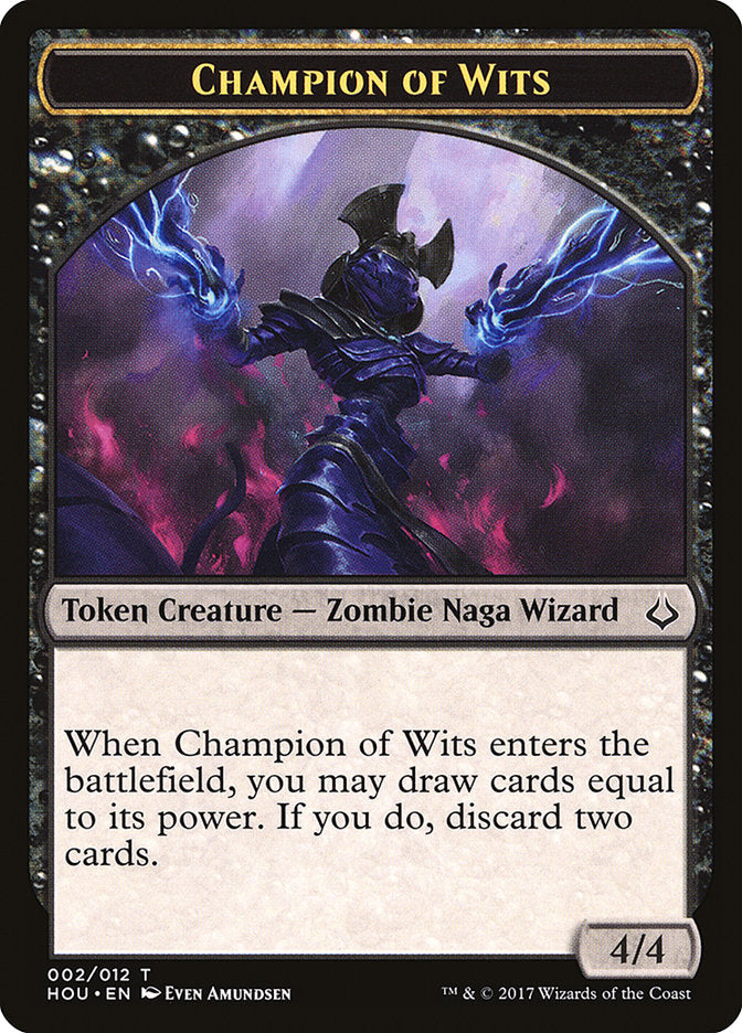Champion of Wits Token [Hour of Devastation Tokens] | Anubis Games and Hobby