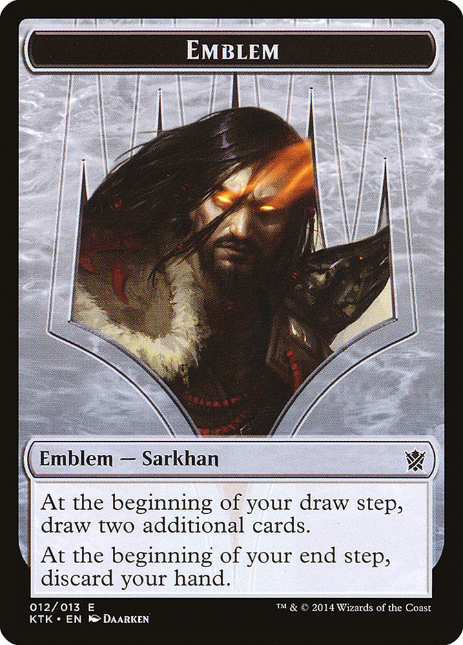 Sarkhan, the Dragonspeaker Emblem [Khans of Tarkir Tokens] | Anubis Games and Hobby