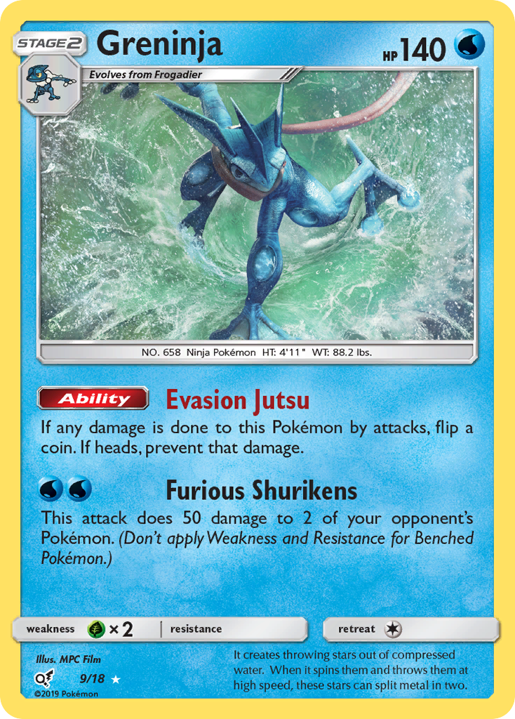 Greninja (9/18) [Sun & Moon: Detective Pikachu] | Anubis Games and Hobby