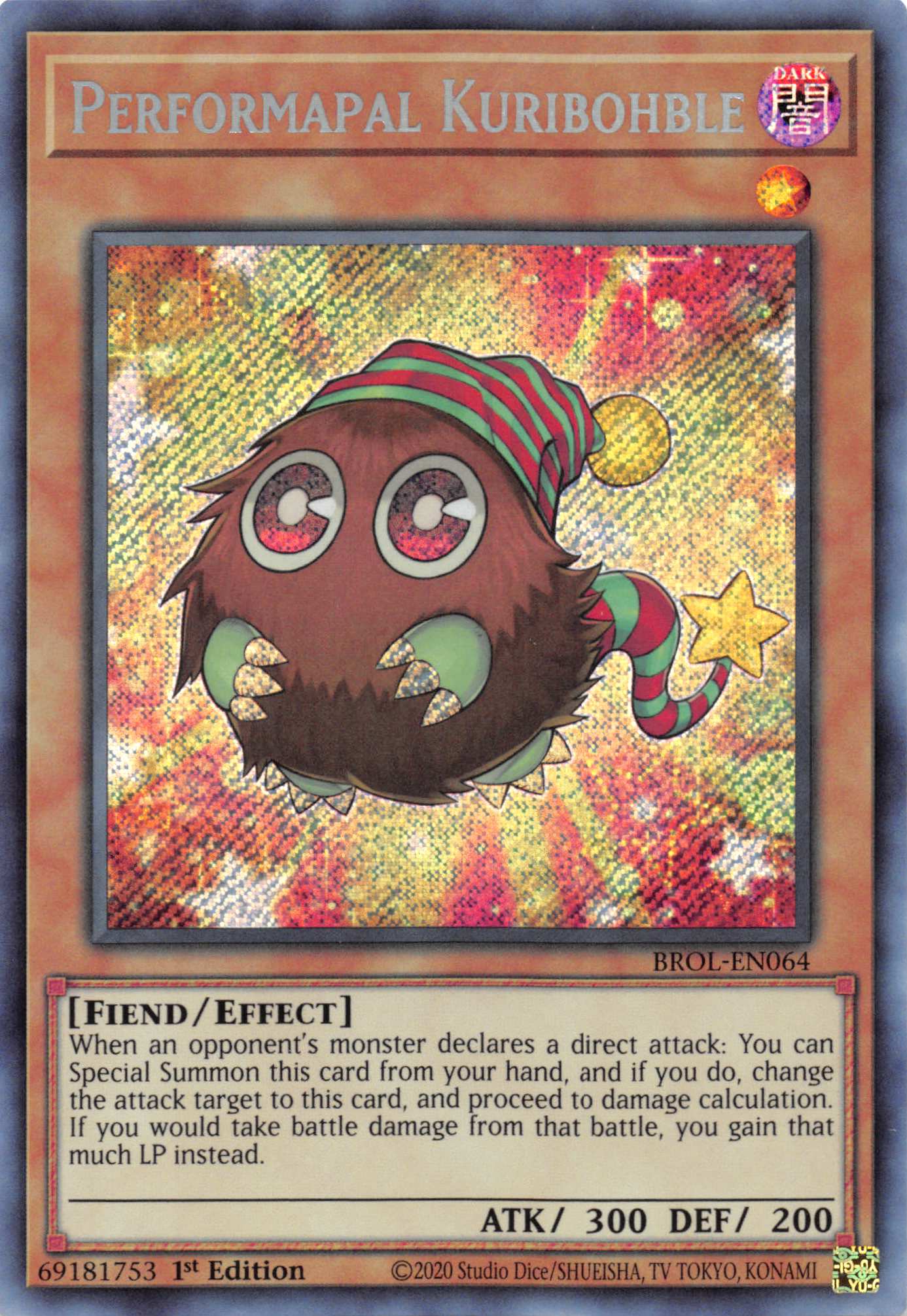 Performapal Kuribohble [BROL-EN064] Secret Rare | Anubis Games and Hobby