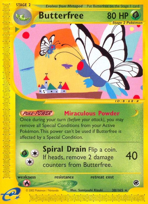 Butterfree (38/165) [Expedition: Base Set] | Anubis Games and Hobby