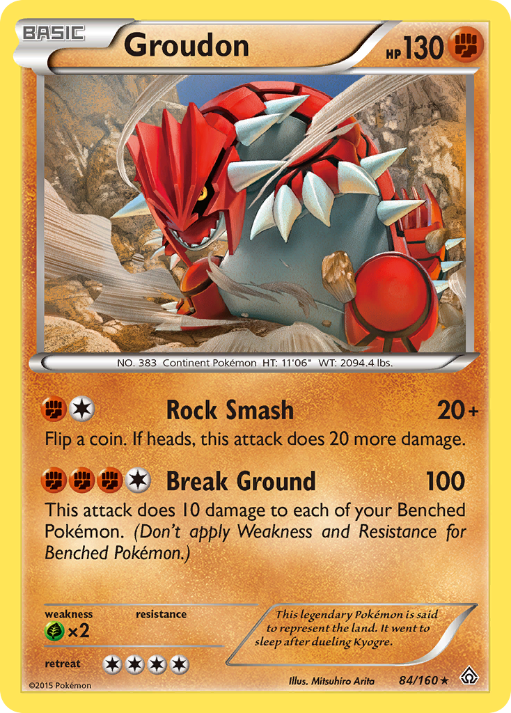 Groudon (84/160) [XY: Primal Clash] | Anubis Games and Hobby