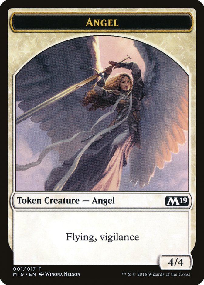 Angel Token [Core Set 2019 Tokens] | Anubis Games and Hobby