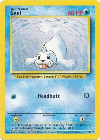 Seel (41/102) [Base Set Unlimited] | Anubis Games and Hobby