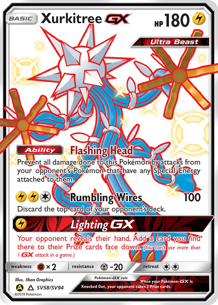 Xurkitree GX (SV58/SV94) [Sun & Moon: Hidden Fates - Shiny Vault] | Anubis Games and Hobby