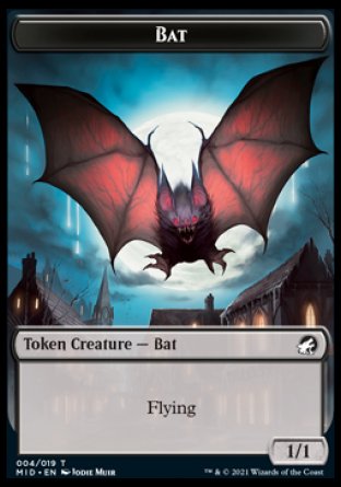 Bat Token [Innistrad: Midnight Hunt Tokens] | Anubis Games and Hobby