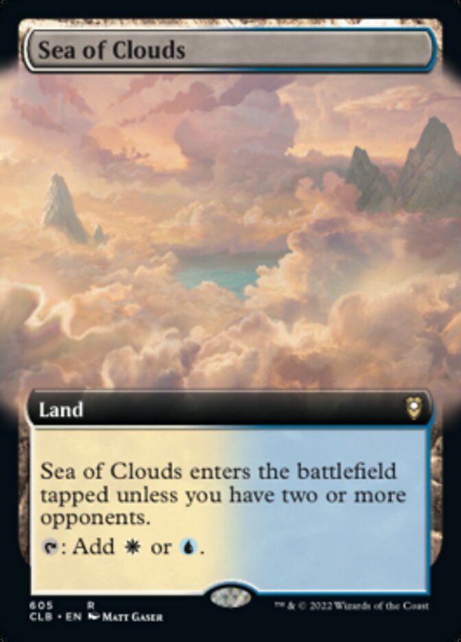 Sea of Clouds (Extended Art) [Commander Legends: Battle for Baldur's Gate] | Anubis Games and Hobby