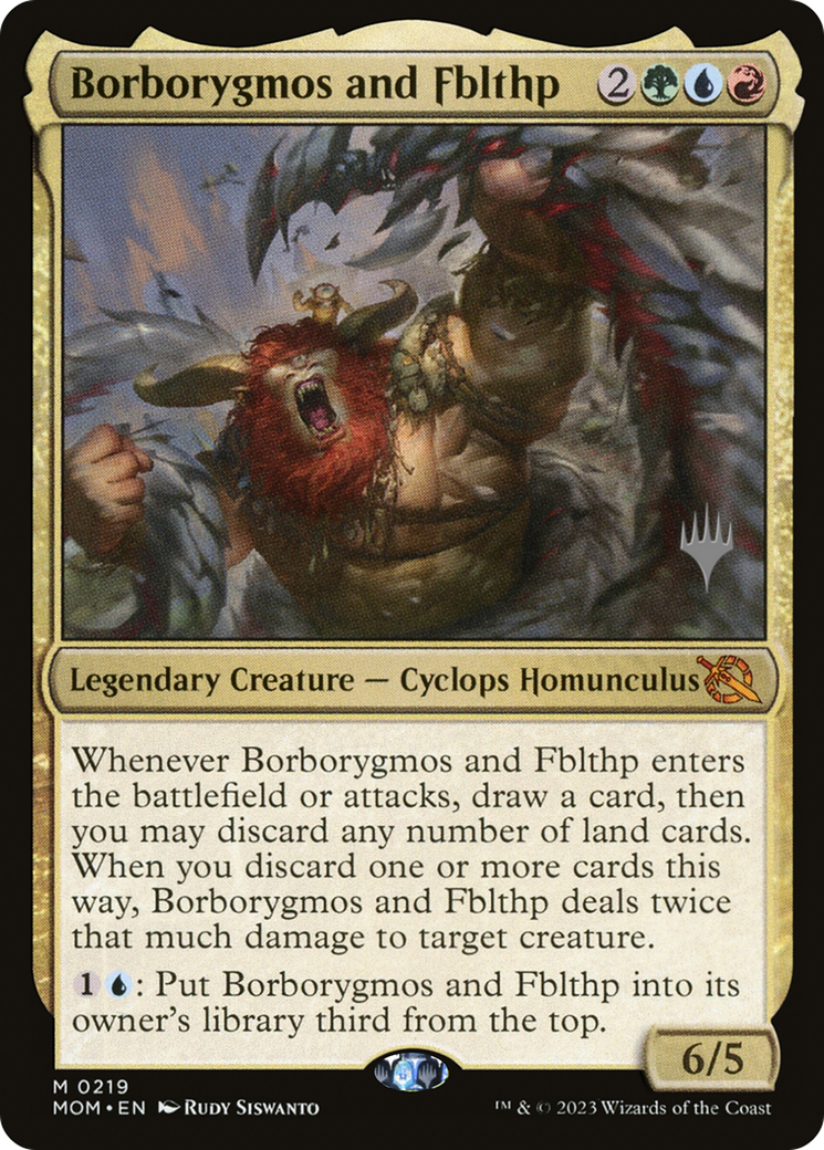 Borborygmos and Fblthp (Promo Pack) [March of the Machine Promos] | Anubis Games and Hobby