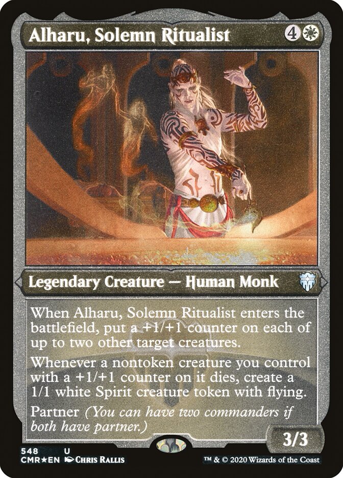 Alharu, Solemn Ritualist (Etched) [Commander Legends] | Anubis Games and Hobby