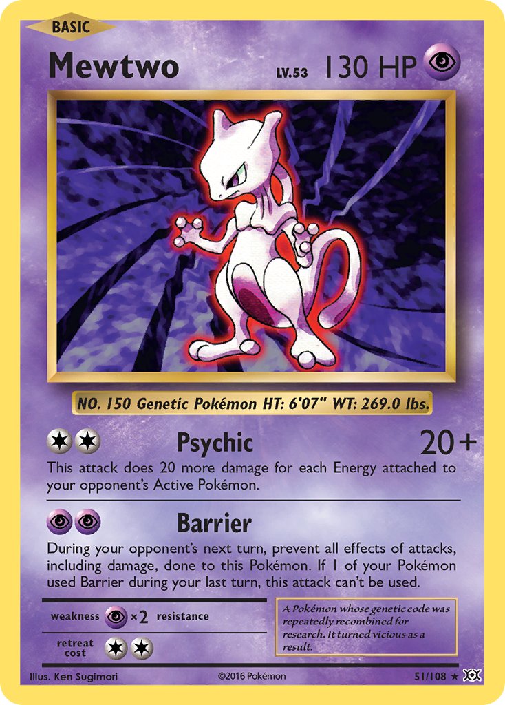Mewtwo (51/108) (Theme Deck Exclusive) [XY: Evolutions] | Anubis Games and Hobby