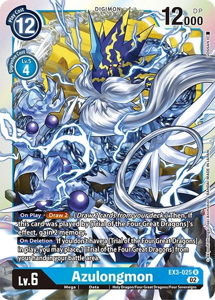 Azulongmon [EX3-025] [Revision Pack Cards] | Anubis Games and Hobby