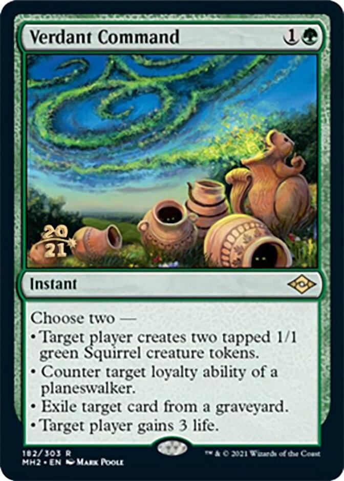 Verdant Command [Modern Horizons 2 Prerelease Promos] | Anubis Games and Hobby