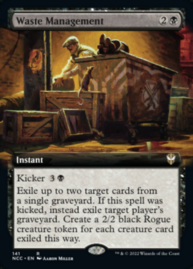 Waste Management (Extended Art) [Streets of New Capenna Commander] | Anubis Games and Hobby