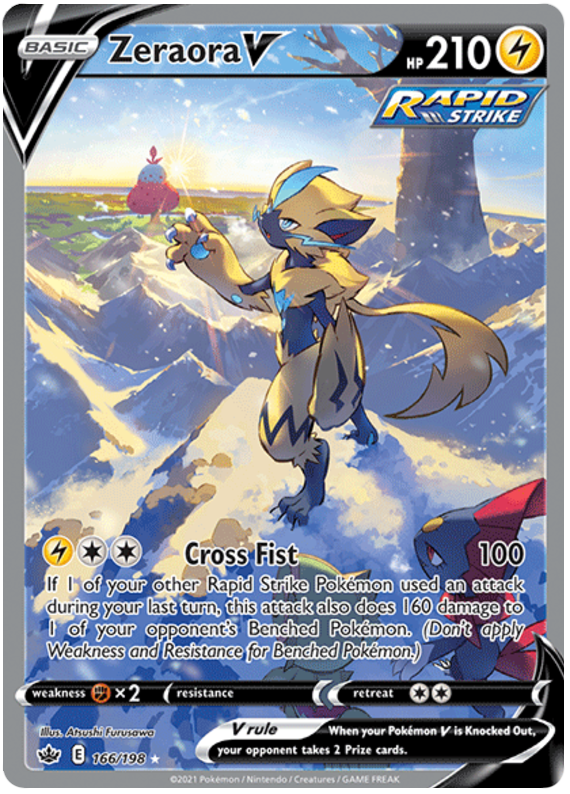 Zeraora V (166/198) [Sword & Shield: Chilling Reign] | Anubis Games and Hobby