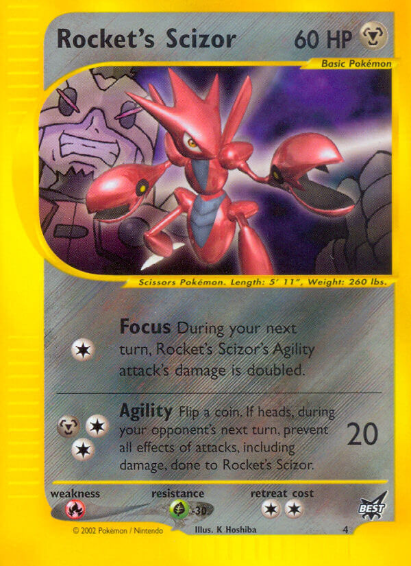 Rocket's Scizor (4) [Best of Promos] | Anubis Games and Hobby