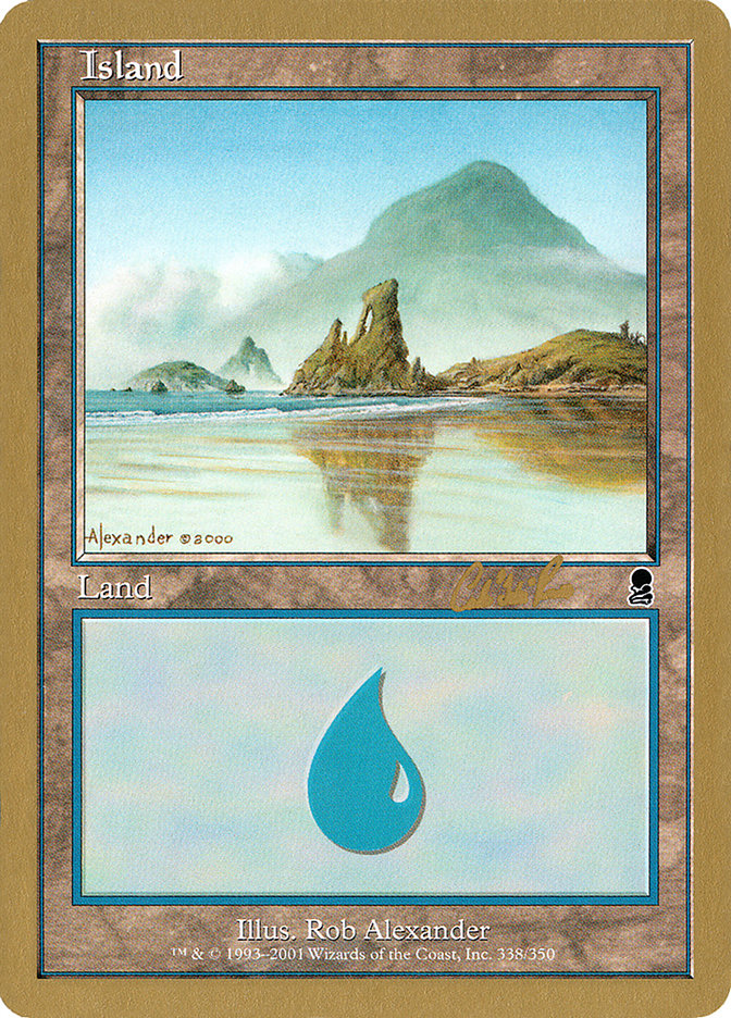 Island (cr338) (Carlos Romao) [World Championship Decks 2002] | Anubis Games and Hobby