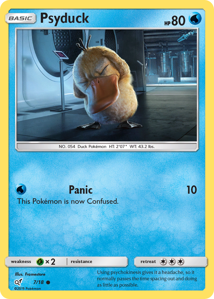 Psyduck (7/18) [Sun & Moon: Detective Pikachu] | Anubis Games and Hobby