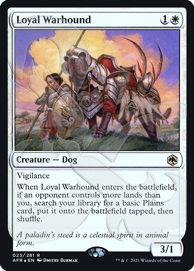 Loyal Warhound (Ampersand Promo) [Dungeons & Dragons: Adventures in the Forgotten Realms Promos] | Anubis Games and Hobby