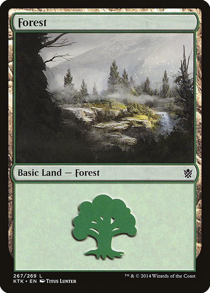 Forest (267) [Khans of Tarkir] | Anubis Games and Hobby