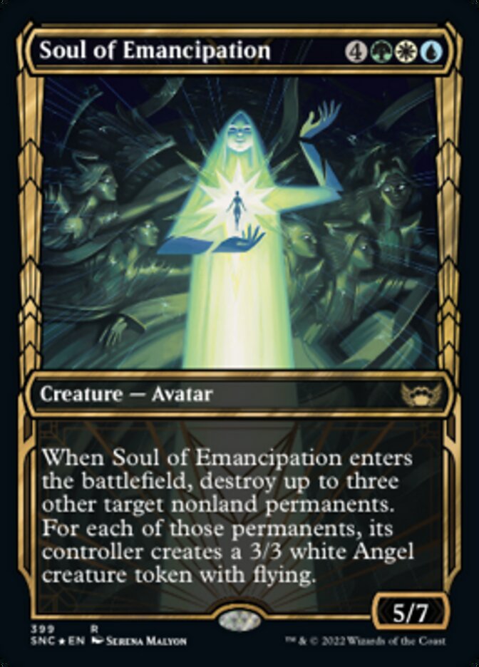 Soul of Emancipation (Showcase Golden Age Gilded Foil) [Streets of New Capenna] | Anubis Games and Hobby