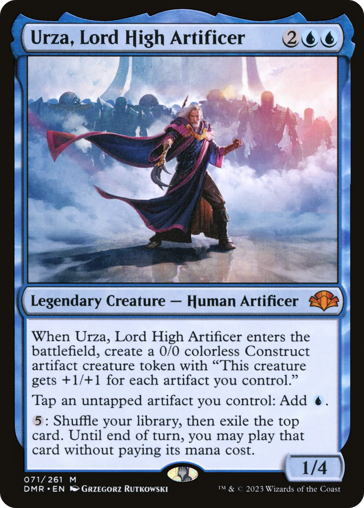 Urza, Lord High Artificer [Dominaria Remastered] | Anubis Games and Hobby