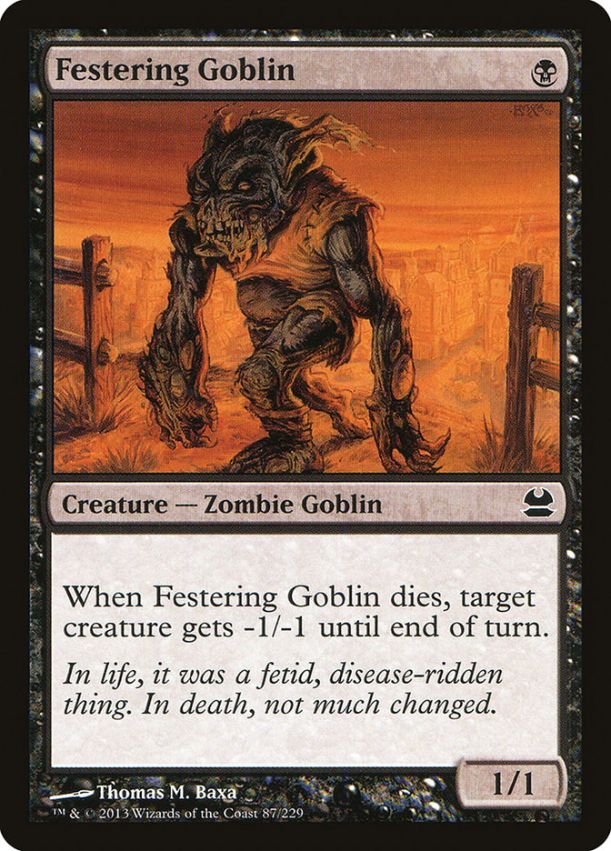 Festering Goblin [Modern Masters] | Anubis Games and Hobby