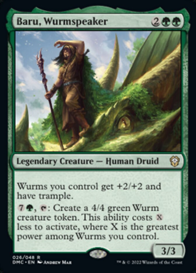 Baru, Wurmspeaker [Dominaria United Commander] | Anubis Games and Hobby