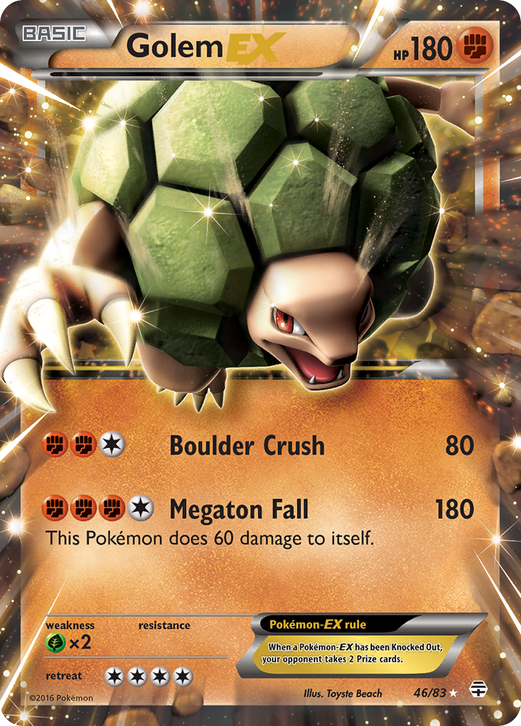 Golem EX (46/83) [XY: Generations] | Anubis Games and Hobby