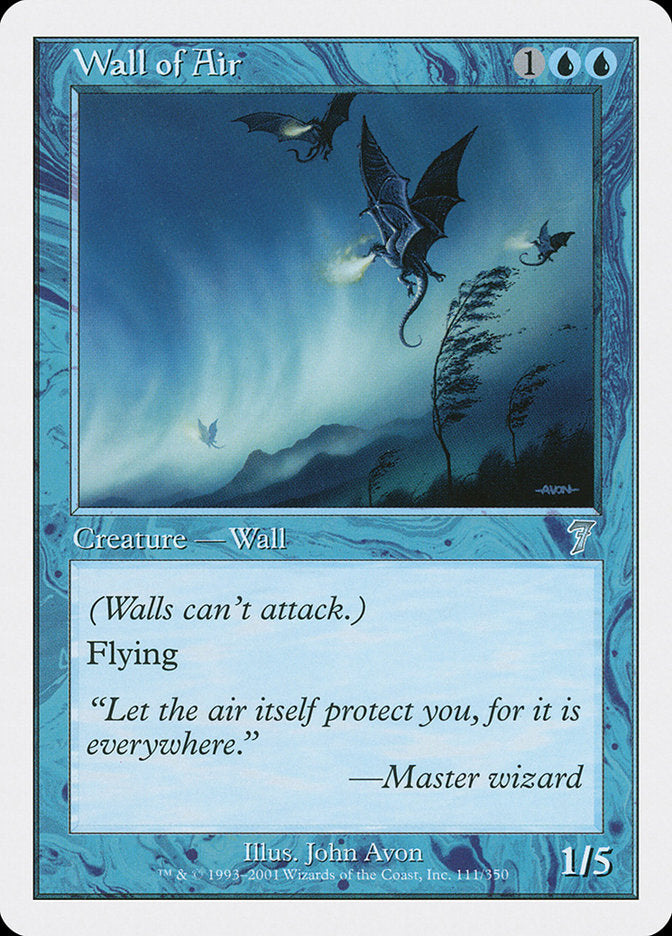 Wall of Air [Seventh Edition] | Anubis Games and Hobby
