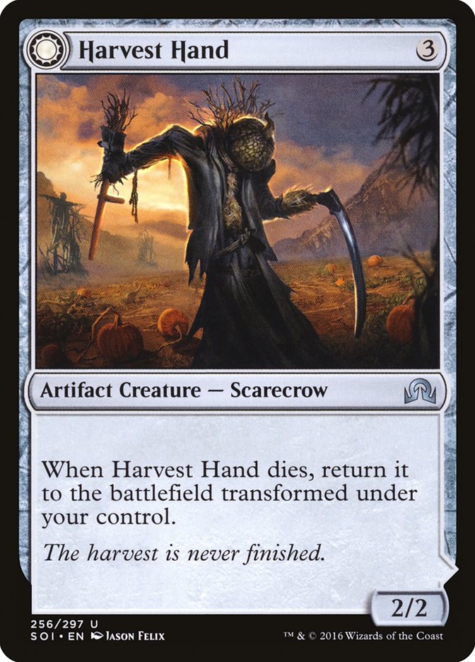 Harvest Hand // Scrounged Scythe [Shadows over Innistrad] | Anubis Games and Hobby